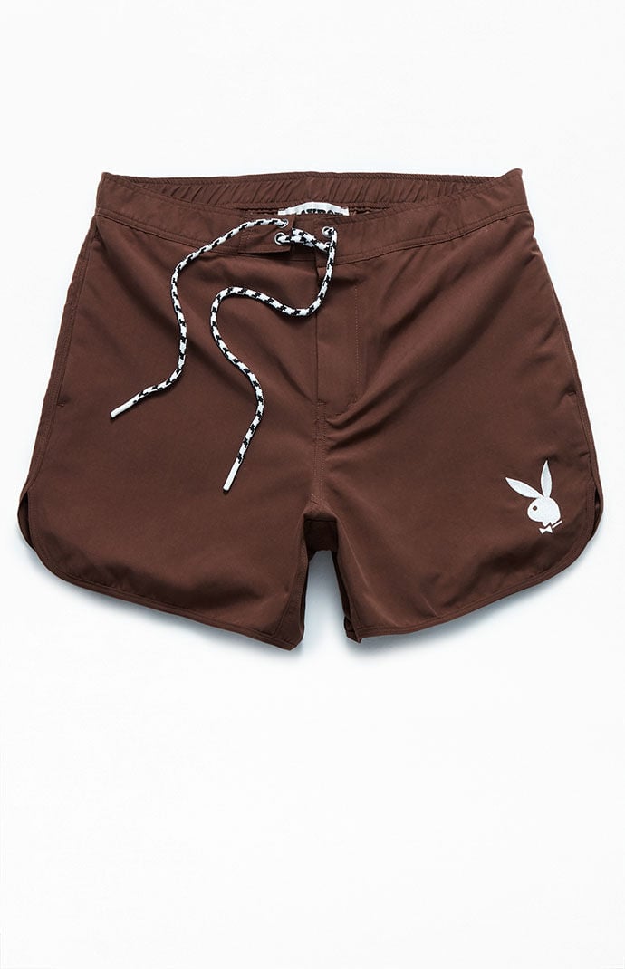 Pacsun playboy swim trunks outlet