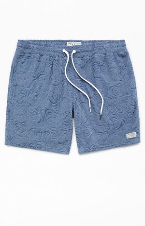 Palms Down Exotica 8" Terry Jacquard Shorts image number 1