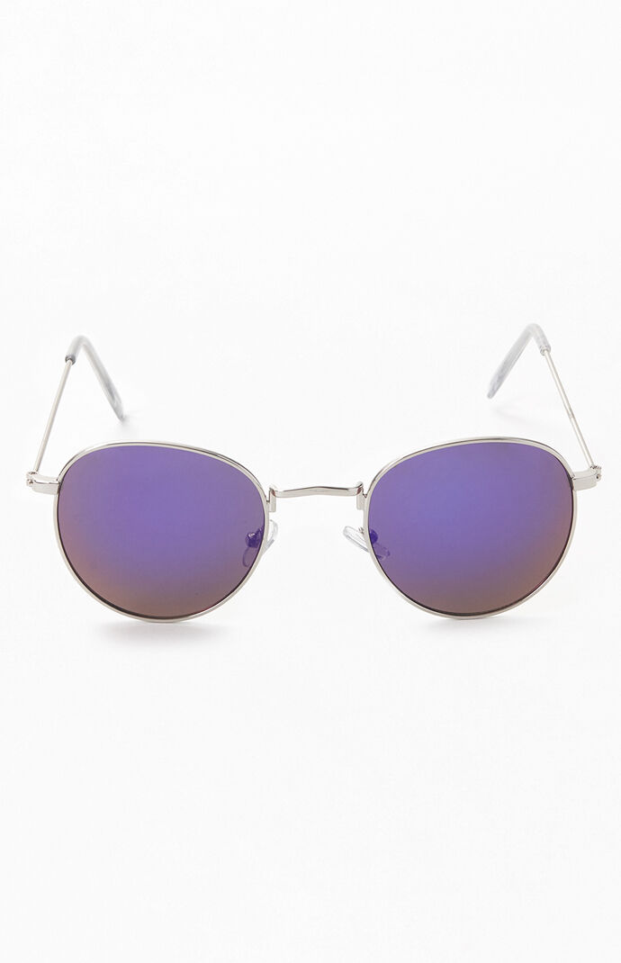 Purple Lennon Round Sunglasses