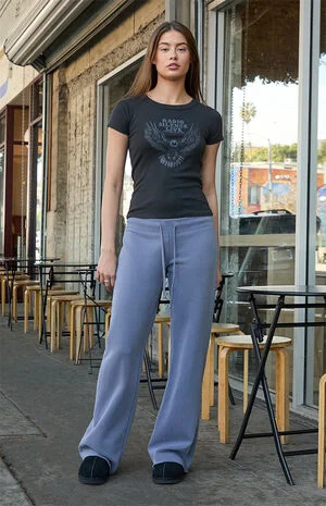 Dark Gray Hilary Yoga Baggy Sweatpants image number 1