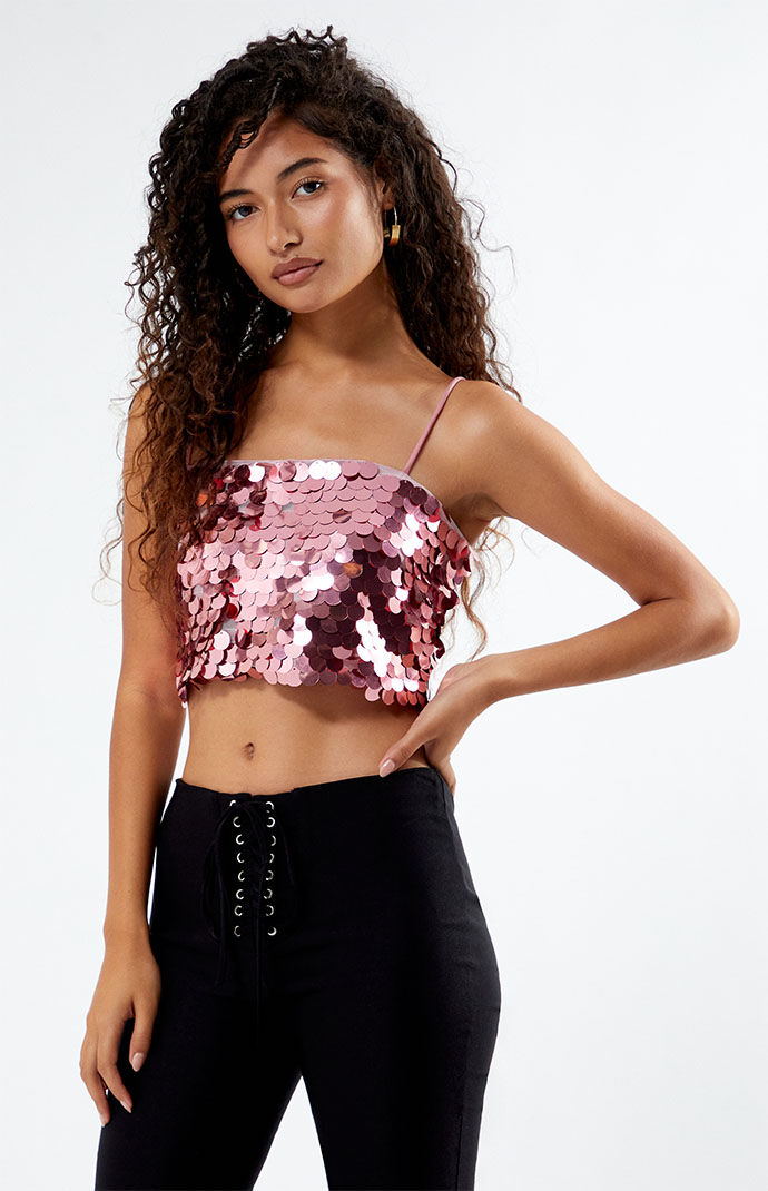 Shimmer tank top discount