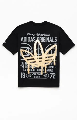 Kids Trefoil Graffiti T-Shirt image number 1
