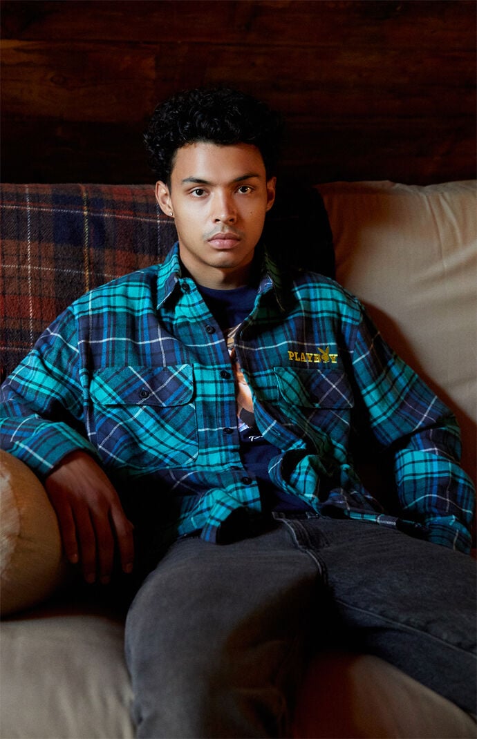 By PacSun Street Plaid Flannel Shirt