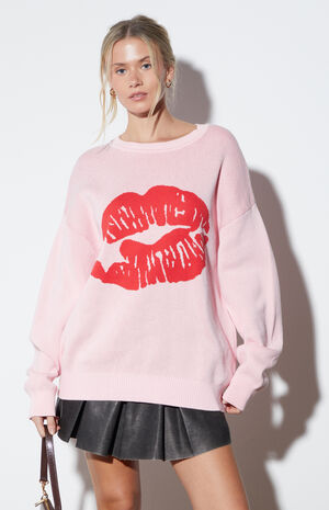 Kiss Star Oversized Sweater image number 1