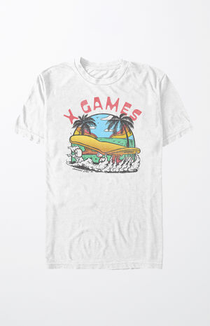 ESPN X Games Beach Skateboard T-Shirt ESPN X Games Beach Skateboard T-Shirt image number null