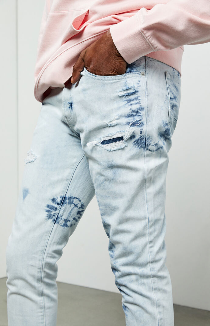 Harrison Bleached Stacked Skinny Jeans