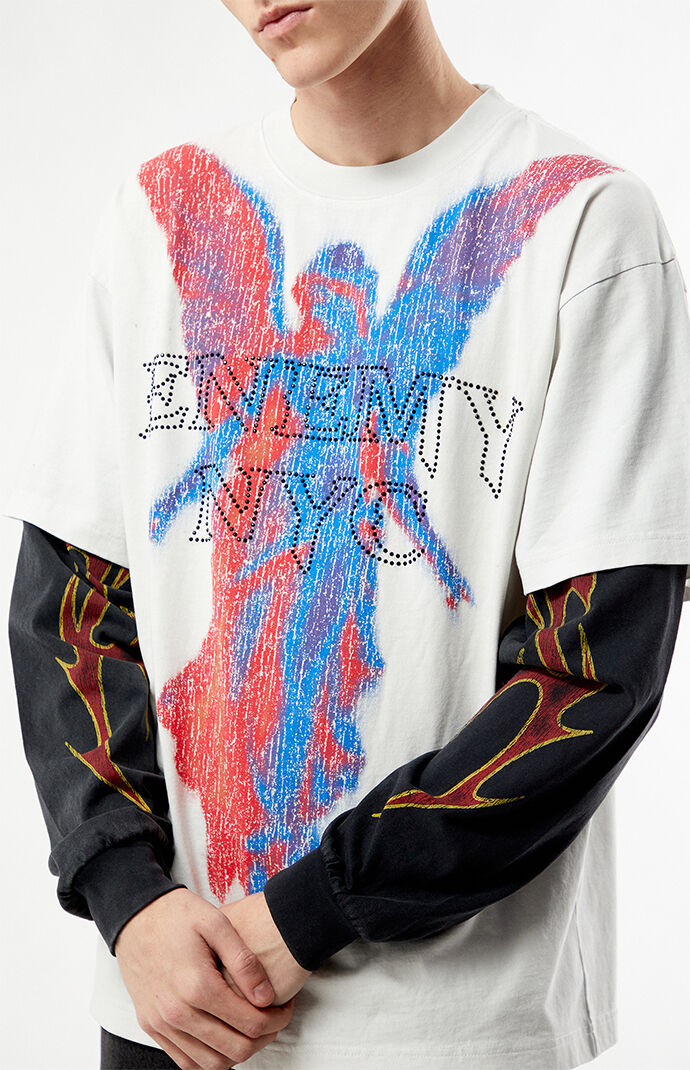 Enemy NYC Divine Signal 2fer Long Sleeve T-Shirt