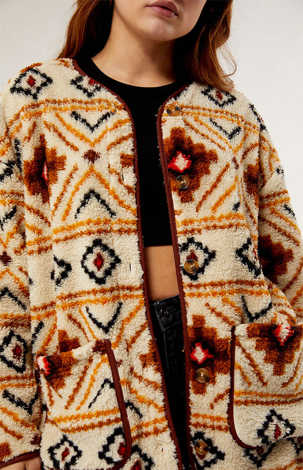 | Billabong Fleece PacSun Fireside Buttoned Jacket Cozy