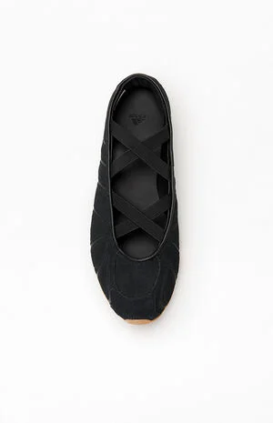 Women's Black Ghost Sprint Ballet Sneakers image number 5
