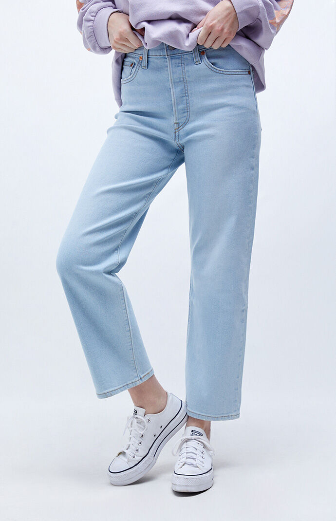 Levi s Ribcage Fall Storm Straight Leg Jeans PacSun