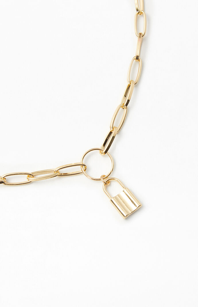 Gold Lock Chain Belt