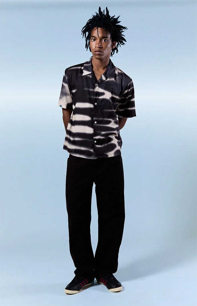 Pacsun Logan Relaxed Straight Jeans Black