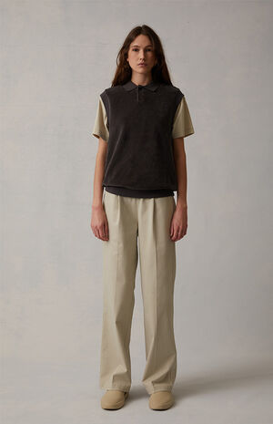 Women's Iron Velour Sleeveless Sweatshirt image number 6