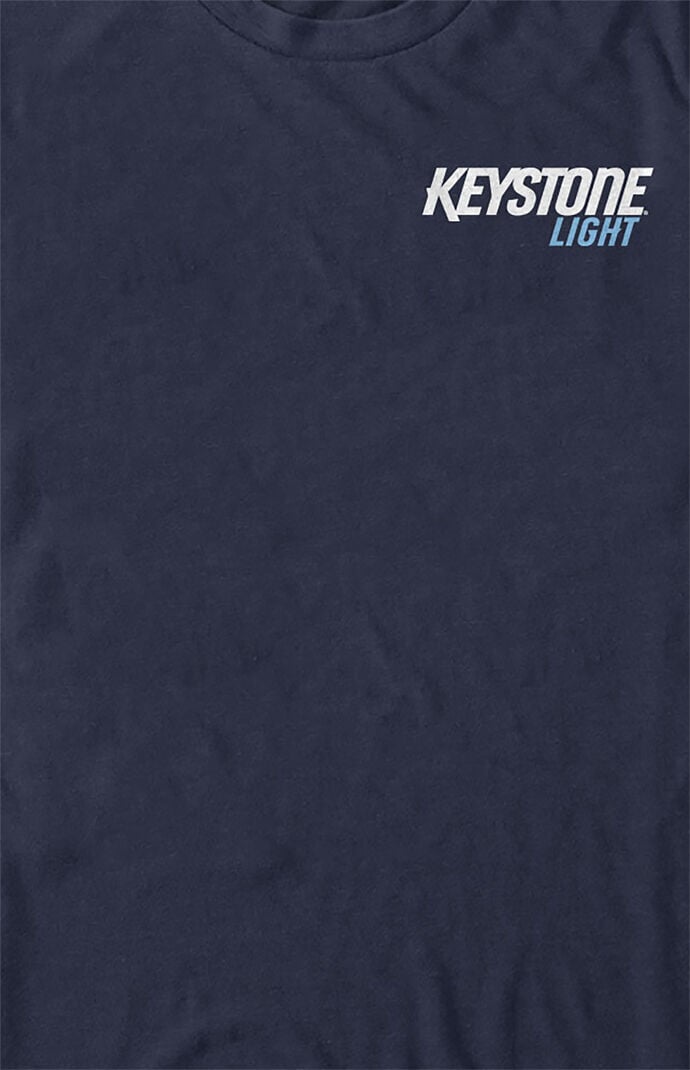 Keystone Light Logo Tee in Blue, Men's at Urban Outfitters