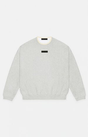 Light Heather Grey Crew Neck Sweatshirt image number 1
