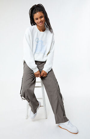 Paris Louve Building Crew Neck Sweatshirt image number 1