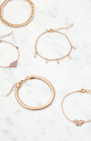 5 Pack Butterfly Bracelets image number 2