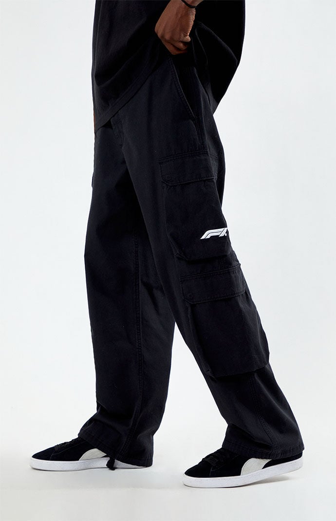 Pacsun black cargo pants deals