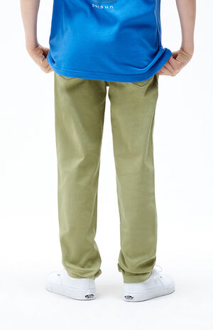 Army Green Pull-On Skinny Jeans image number 3