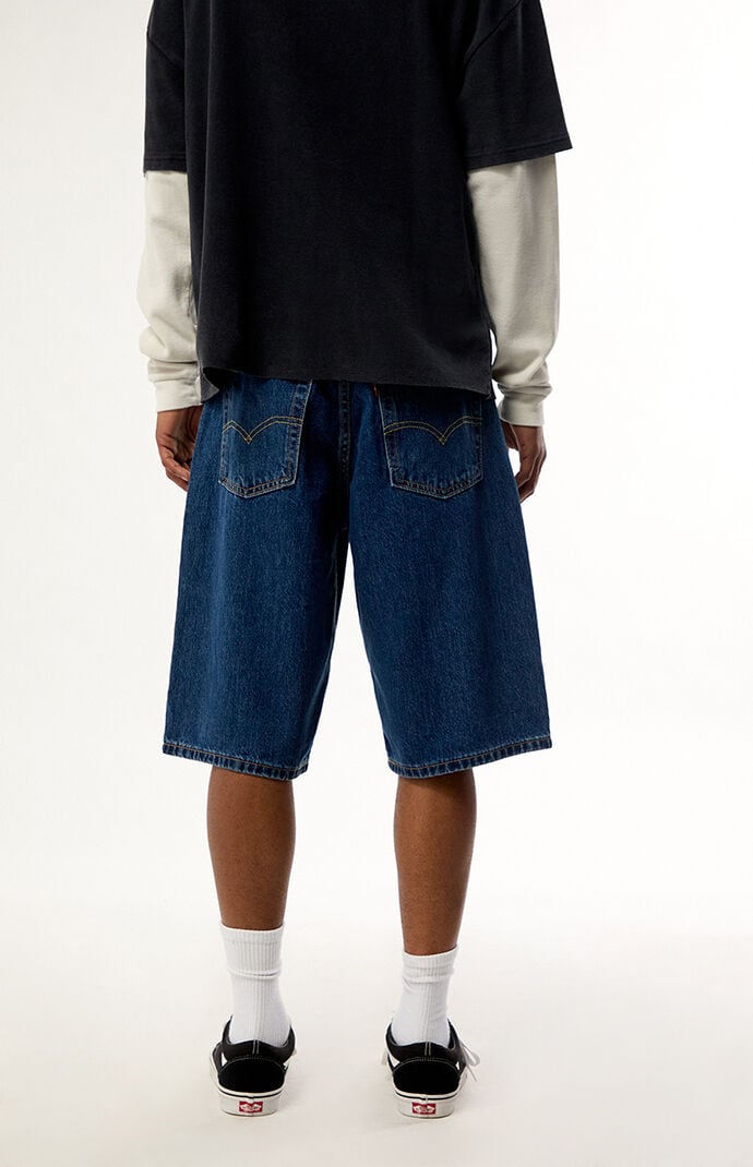Levi's Dark Blue 470 Baggy Jean Shorts