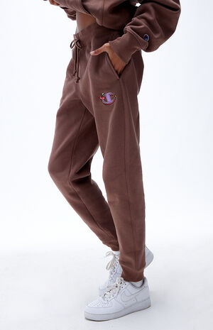 x KNC Beauty Brown Reverse Weave Sweatpants image number 3