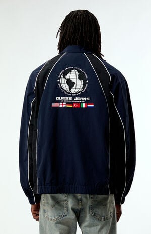 Crinkly Nylon Track Jacket image number 2