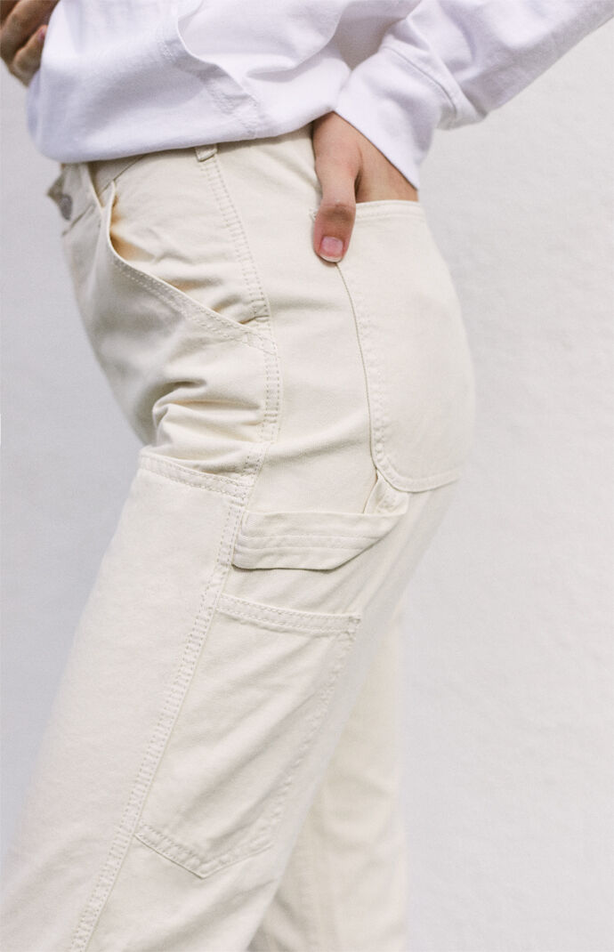 white cargo pants brandy