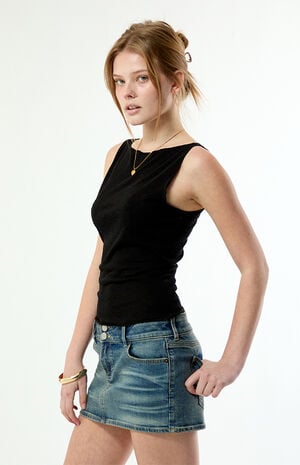 Maya Sheer Boat Neck Tank Top image number 3