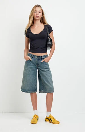 Peyton Extreme Jorts Dark Blue image number 1