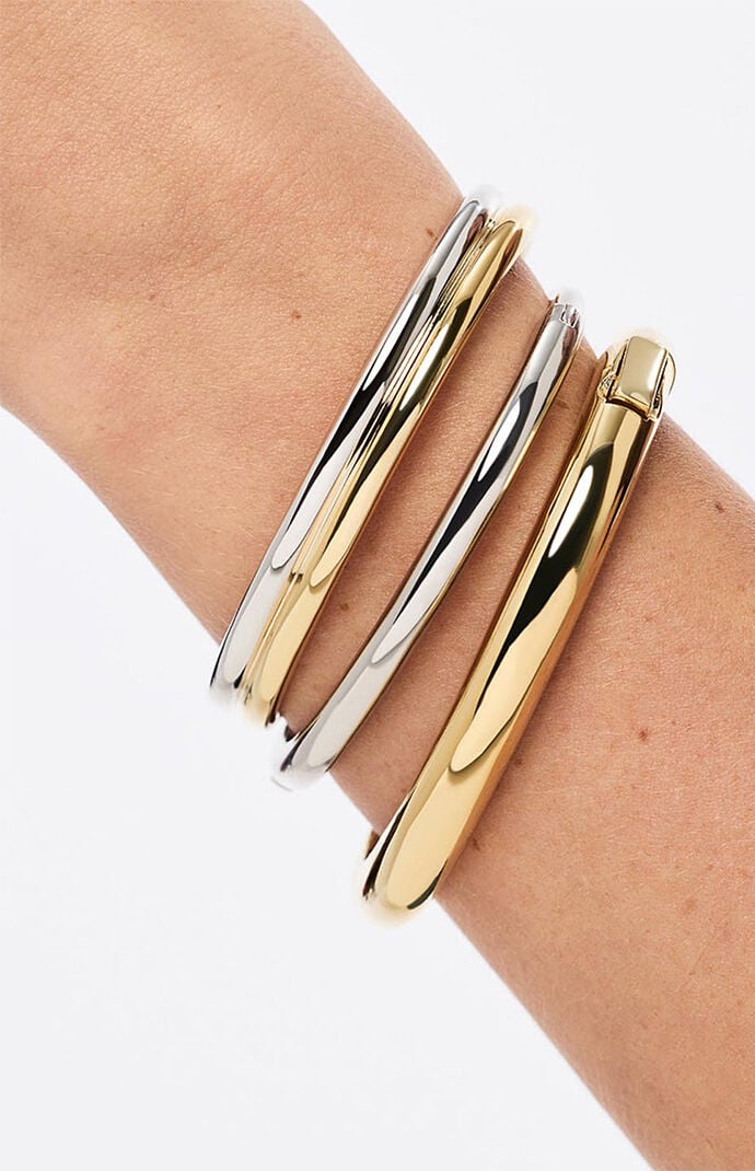 Ana Luisa Arlo Two-Tone Double Cuff Bracelet