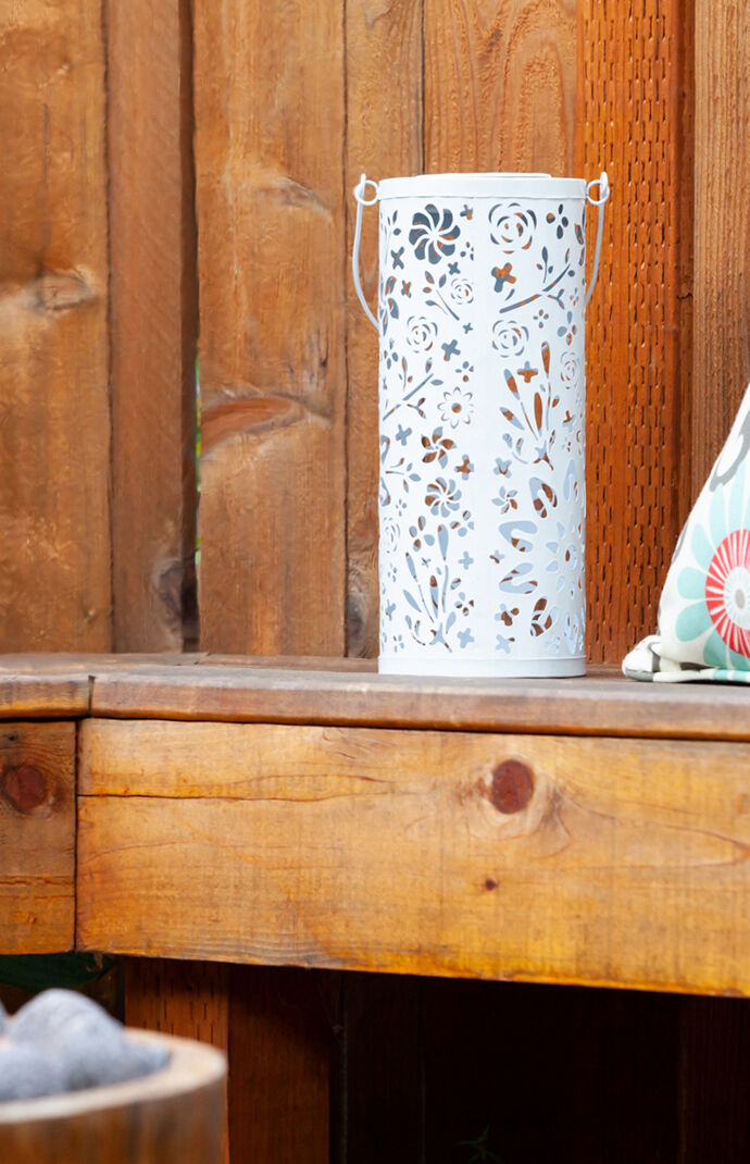 White Bloom Solar Lantern