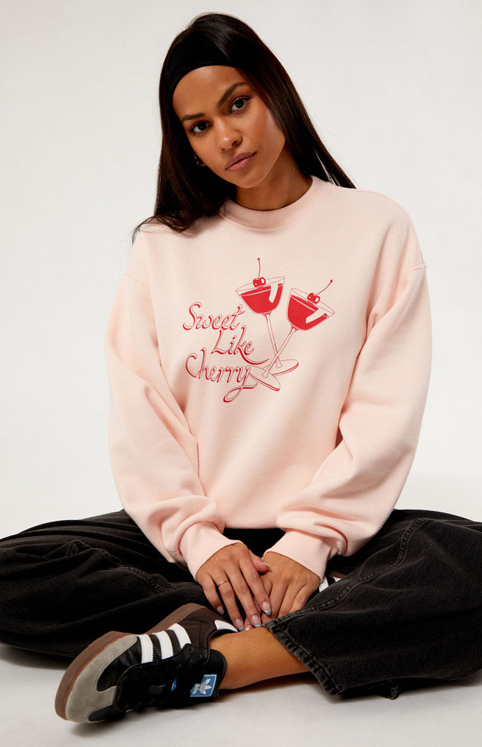 Pacsun Cherry Cocktail Crew Neck Sweatshirt | PacSun
