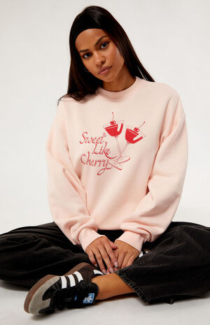 Cherry Cocktail Crew Neck Sweatshirt image number 1