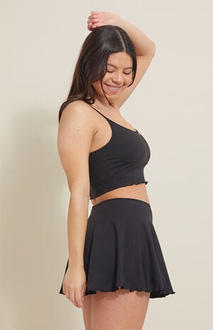 PAC WHISPER Active Black Charmed Mini Skort image number 3