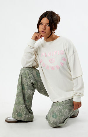 Pacific Sunwear Waffle Layered T-Shirt image number 1