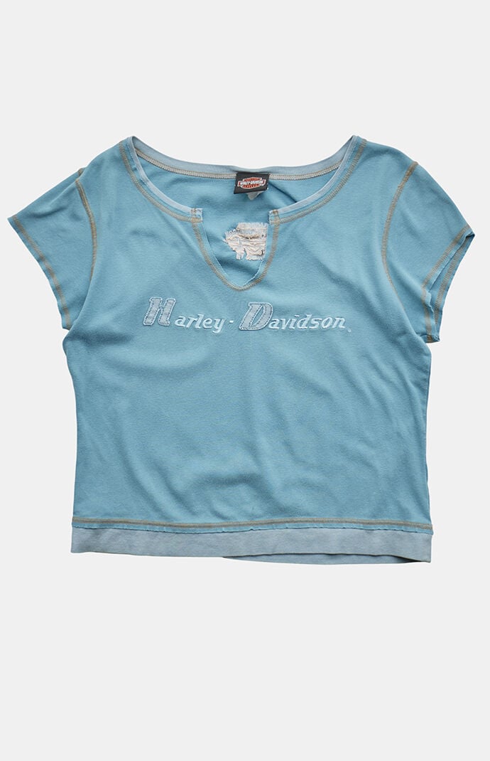 PS VINTAGE 2000s Harley Davidson V-Neck Baby T-Shirt
