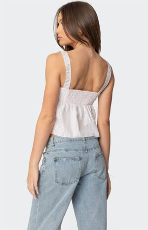 Linn Babydoll Gingham Top image number 4