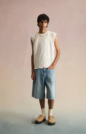 Seoul Ripped Baggy Jorts image number 1