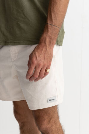 White Classic Corduroy Shorts image number 2