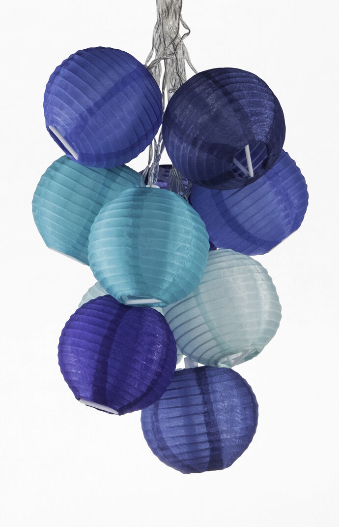 Blue Solar String Lights