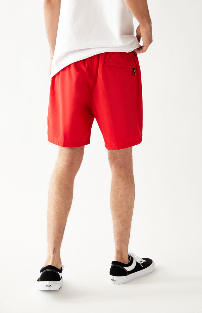 Red Primary Volley Shorts