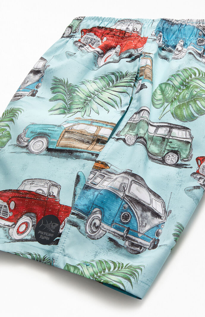 Classic Cars 17" Swim Trunks