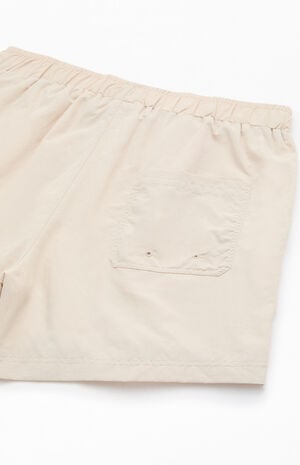 Oatmeal Baggy 4.5" Swim Trunks image number 4