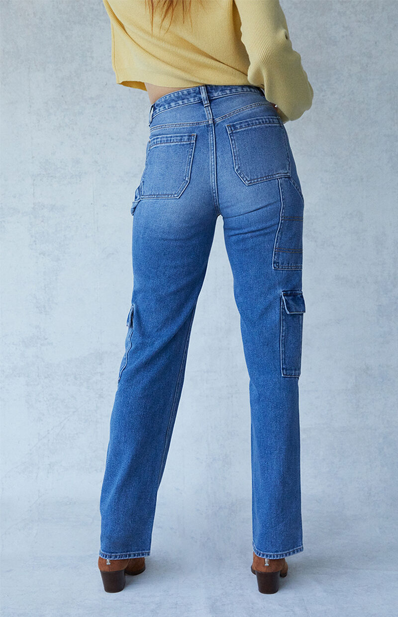 blue carpenter pants