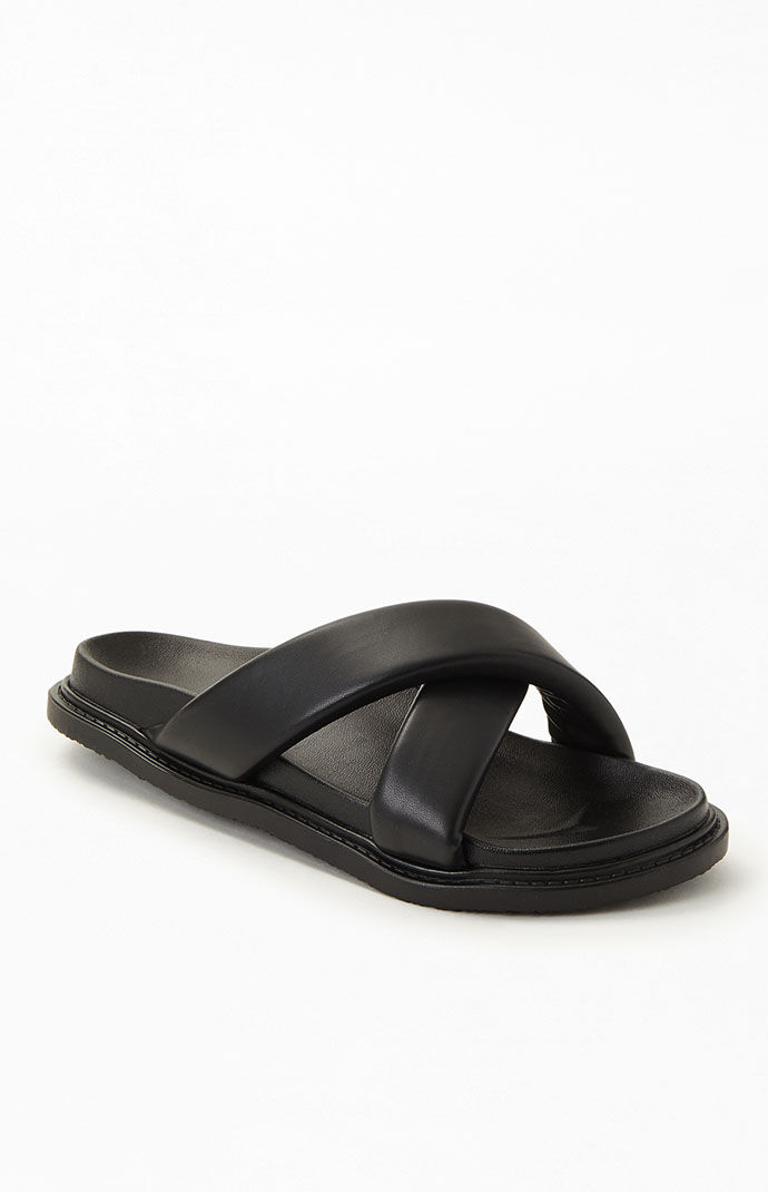 Black criss cross slides clearance