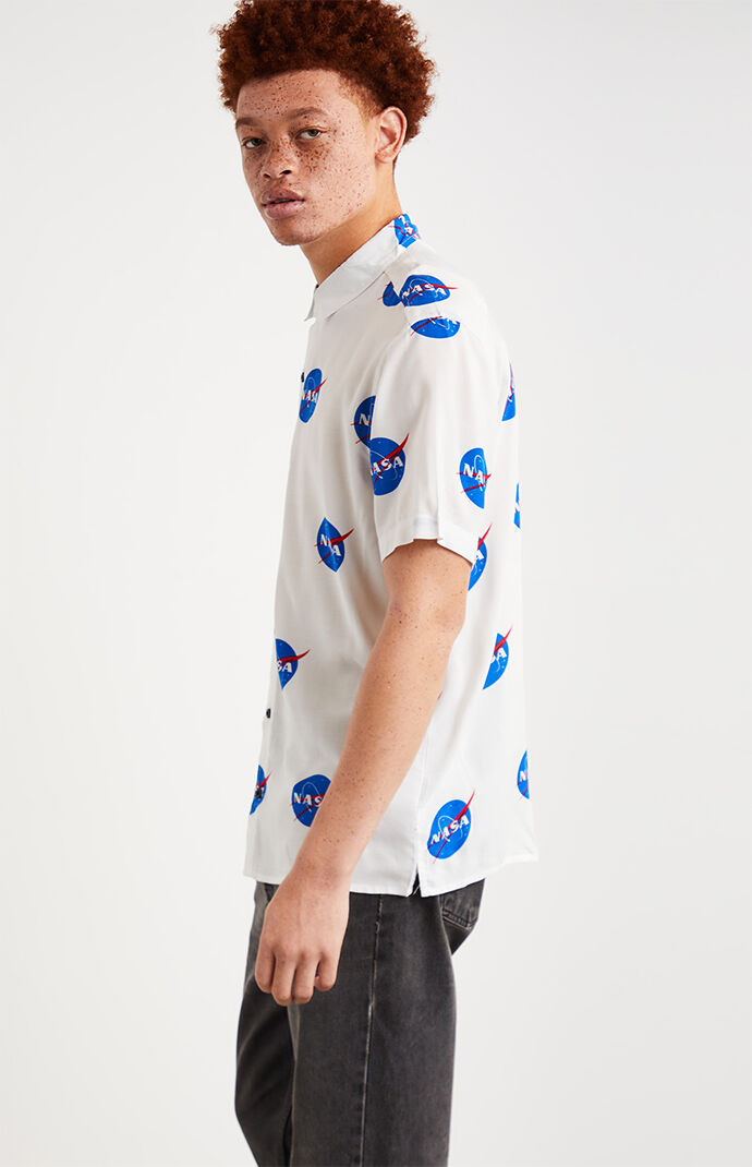 NASA Short Sleeve Button Up Shirt