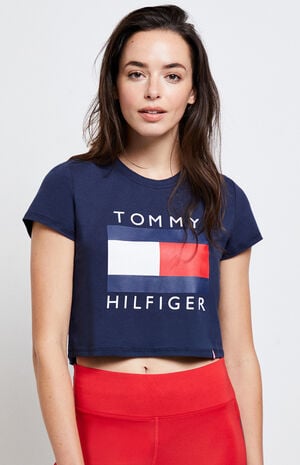 Tommy Hilfiger Flag Cropped T-Shirt | PacSun | PacSun