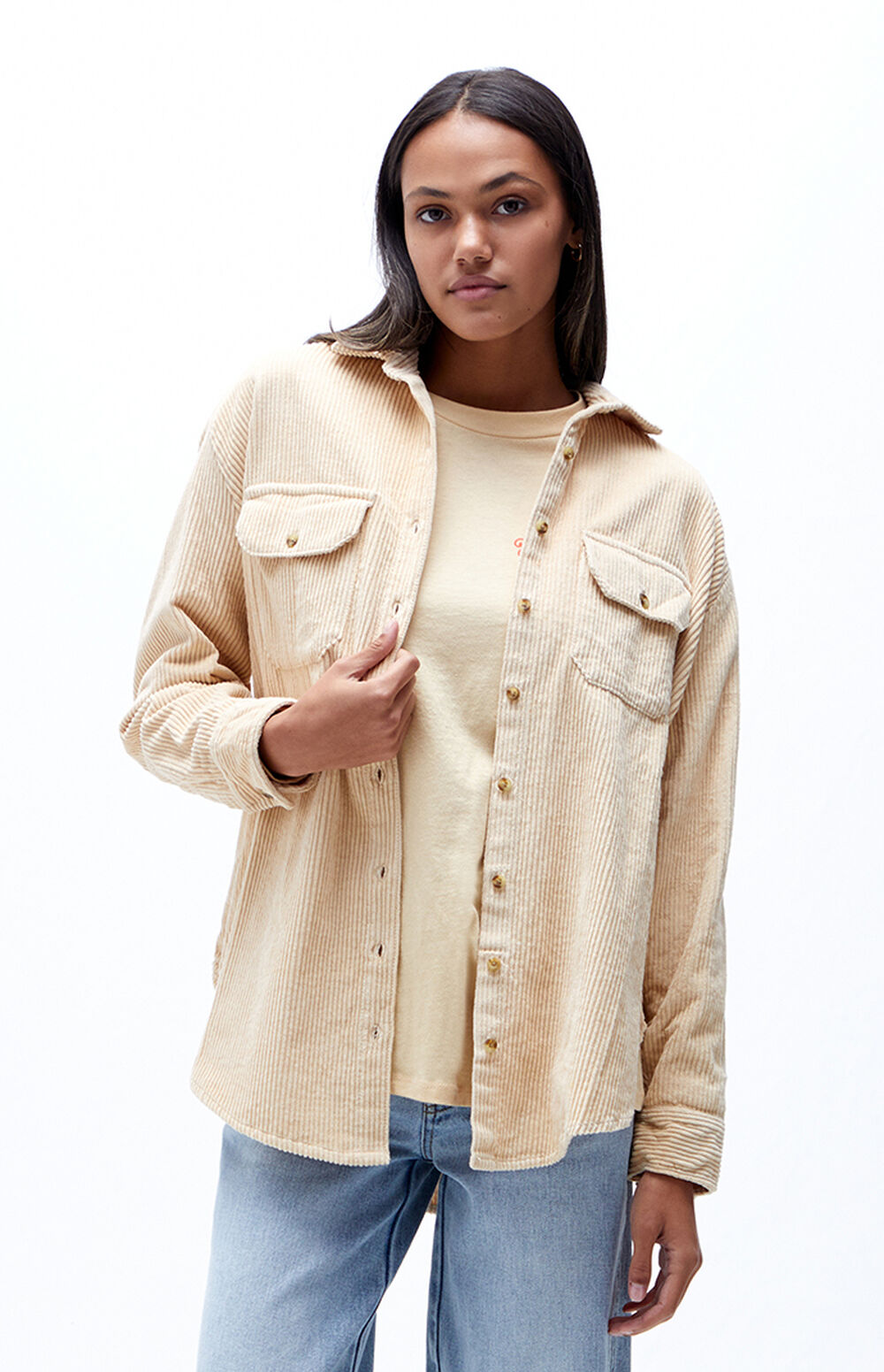 Billabong So Stoked Corduroy Shacket PacSun