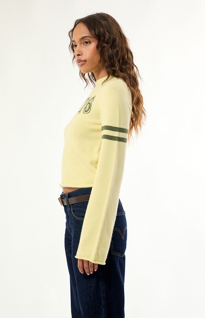 Daisy Street Custard Crew Neck Sweater