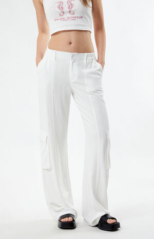 Brandy Melville Pacsun White Cargo Pants Carpenter Pants Brandy